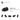 6267131-BRICK 1X2, FORK W/ FRICTION, HOR., END-Black