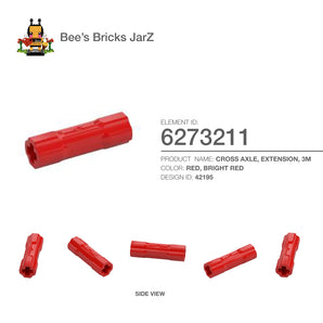 6273211-CROSS AXLE, EXTENSION, 3M-Bright Red