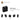 6275806-BRICK 1X2X1 2/3 W/4 KNOBS-Black