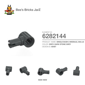 6282144-SINGLE BUSH 2 MODULE, DIA. 4,9-Dark Stone Grey