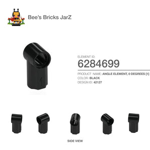 6284699-ANGLE ELEMENT, 0 DEGREES [1]-Black