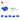 6288176-PLATE 3X3, 1/4 CIRCLE-Bright Blue