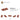 6288614-PLATE 2X4, W/ 2 KNOBS-Dark Orange
