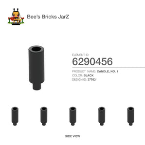 6290456-CANDLE, NO. 1-Black