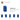 6290531-BRICK 1X1X1 2/3, W/ VERT. KNOBS-Bright Blue