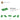 6293826-PLATE 2X4, W/ 2 KNOBS-Bright Green