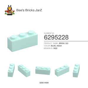6295228-BRICK 1X3-Aqua