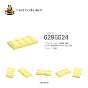 6296524-PLATE 2X4-Cool Yellow