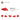 6297811-PLATE 4X4, 1/4 CIRCLE-Bright Red