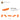 6301806-1/2 CIRCLE PLATE 2X6-Bright Orange