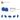 6307922-BRICK 2X2W.INSIDE AND OUTS.BOW-Bright Blue