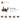 6313506-PLATE ROUND 2X2 W/ VERT. SHAFT-Reddish Brown