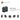 6314192-BRICK 1X2X1 2/3, W/ 8 KNOBS-Dark Stone Grey