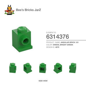 6314376-ANGULAR BRICK 1X1-Bright Green