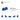 6315482-PLATE 1X2, ROUNDED, NO. 1-Bright Blue