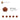 6315782-ROUND PLATE 1X1-Dark Orange