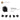6320309-BRICK 1X1 W/ HOLDER, VERTICAL-Black