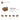 6324205-PLATE 1X1, W/ 1.5 PLATE 1X1, UPWARDS-Medium Nougat