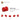 6330198-BRICK 1X2 W. HORIZONTAL HOLDER-Bright Red