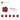 6334501-BRICK Ø16 W. CROSS-Transparent Red