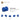 6335309-BRICK 1X2 W. HORIZONTAL HOLDER-Bright Blue