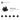 6335388-PLATE 1X1 W. UP RIGHT HOLDER-Black