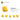 6336971-BRICK 1X1 W/HOLDER, H0RIZONTAL-Bright Yellow