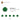 6338221-PL.ROUND 1X1 W. THROUGHG. HOLE-Dark Green