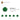 6338221-PL.ROUND 1X1 W. THROUGHG. HOLE-Dark Green
