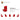 6345637-PLATE 1X1, W/ 1.5 PLATE 1X2, UPWARDS-Bright Red