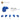 6347945-BRICK 1X1X1 1/3, W/ ARCH-Bright Blue