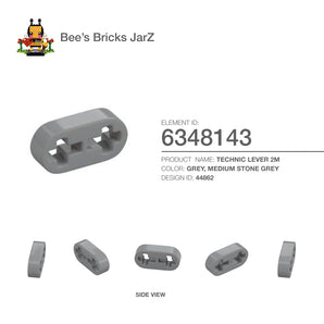 6348143-TECHNIC LEVER 2M-Medium Stone Grey