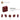 6359684-BRICK 1X2X1 2/3 W/4 KNOBS-New Dark Red