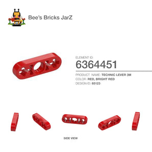 6364451-TECHNIC LEVER 3M-Bright Red