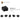 6365577-BRICK 2X2 W. SNAP AND CROSS-Black