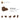 6365885-BRICK 1X2, OUTSIDE HALF ARCH, NO. 1-Reddish Brown