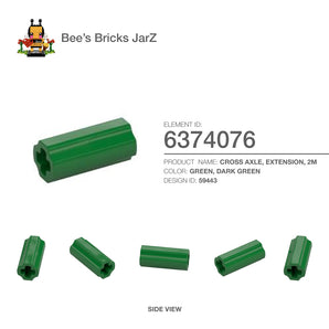 6374076-CROSS AXLE, EXTENSION, 2M-Dark Green