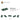 6383324-PLATE 2X4, W/ 2 KNOBS-Earth Green