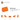 6385785-BRICK 1X2, OUTSIDE HALF BOW-Bright Orange