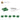 6389692-PLATE 2X2 W 1 KNOB-Dark Green