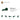 6392974-PLATE 1X1 ROUND W/ HORIZONTAL 3.2 SHAFT-Earth Green