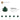 6392975-PLATE 1X1, W/ 3.2 SHAFT AND 1.5 HOLE-Earth Green