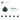 6392975-PLATE 1X1, W/ 3.2 SHAFT AND 1.5 HOLE-Earth Green