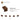 6401027-PLATE 1X1, W/ 1.5 PLATE 1X1, DOWNWARDS-Reddish Brown