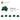 6426730-PLATE 2X2,2/3 W/KRYDSHUL& CROWN LEAF-Earth Green