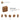 6431328-BRICK 1X2X1 2/3 W/4 KNOBS-Medium Nougat