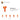 6439042-STICK Ø 3.2 W/ HOLDER-Bright Orange