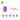 6473803-ROUND BRICK 1X1-Transparent Medium Violet W/ Opalescence
