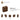 6500421-BRICK 1X2X1 2/3 W/4 KNOBS-Reddish Brown