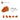 6507935-ROOF TILE 1X2/45°-Transparent Bright Orange